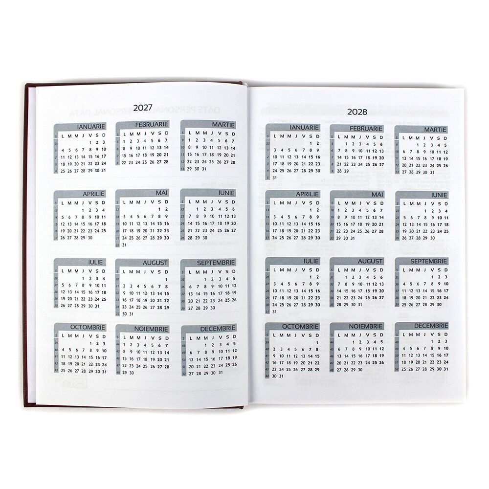 Agenda datata A5 2027 - bleumarin - imagine 5