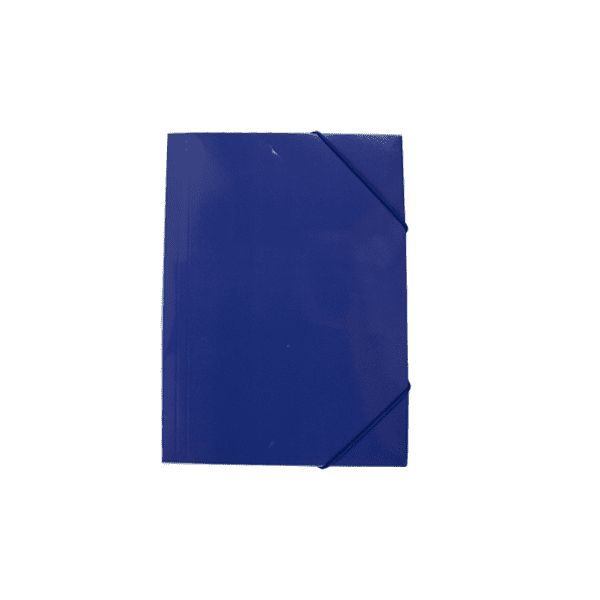 Mapa carton lucios A4 (320*235mm) cu elastic pe colturi EVOffice -albastru