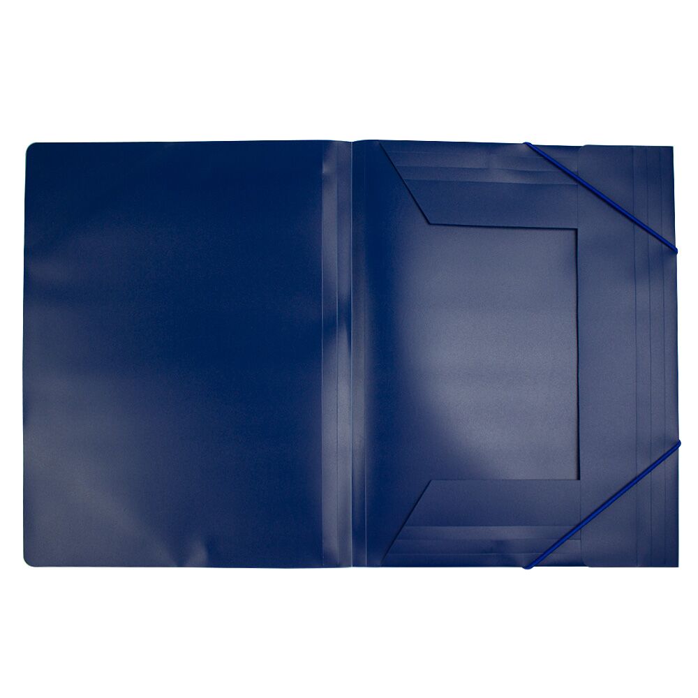 Mapa plastic A4 (318*237mm) cu elastic EVOffice - albastru - imagine 2