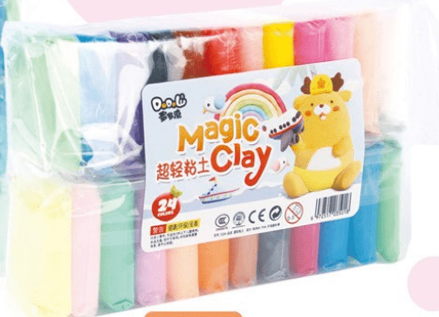 Plastilina inteligenta "magic clay", 24 culori si accesorii modelat No.3324