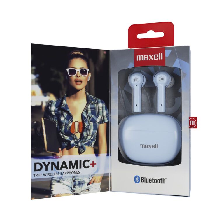 CASTI FARA FIR BLUETOOTH TWS DYNAMIC+ TIP EARBUDS BLEU MAXELL - imagine 2