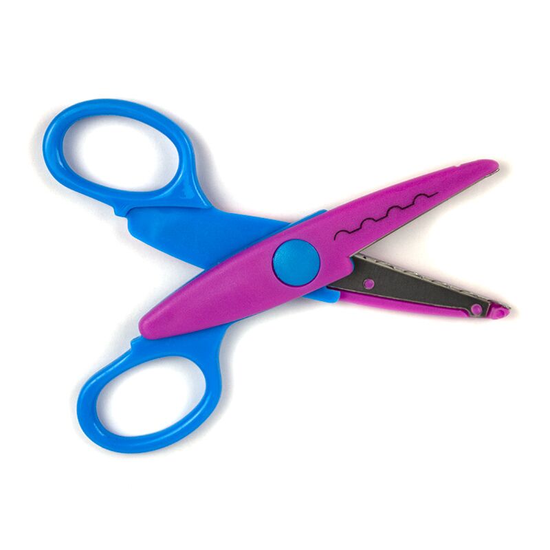 Foarfeca scoala 13 cm cu protectie, taiere diverse modele - imagine 5