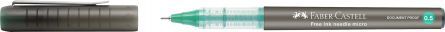 ROLLER FREE INK NEEDLE 0.5MM VERDE FABER-CASTELL - imagine 2