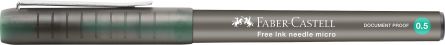 ROLLER FREE INK NEEDLE 0.5MM VERDE FABER-CASTELL - imagine 3
