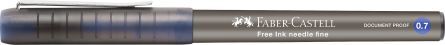 ROLLER FREE INK NEEDLE 0.7MM ALBASTRU FABER-CASTELL - imagine 3