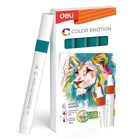 MARKER ACRILIC VERDE TURCOAZ COLOR EMOTION DELI
