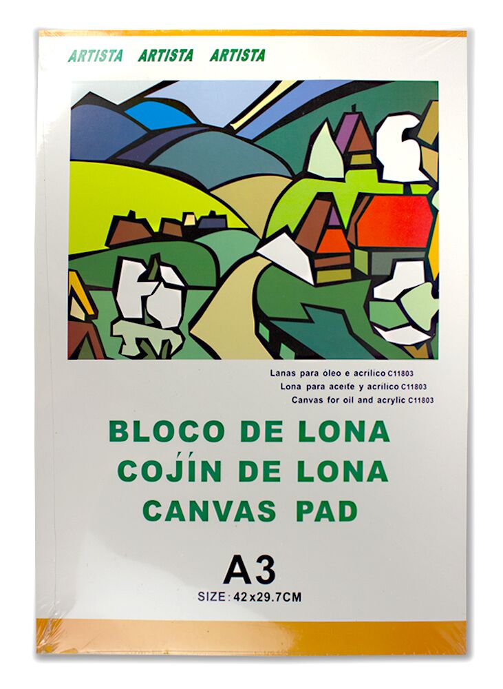 Bloc de desen artistic A3 – hârtie texturată Canvas, 10 file, 280 g/m²