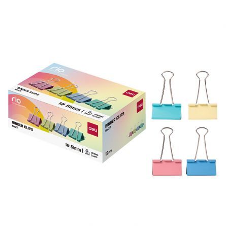 CLIPS HARTIE 51MM COLOR 12 BUC/CUT DELI